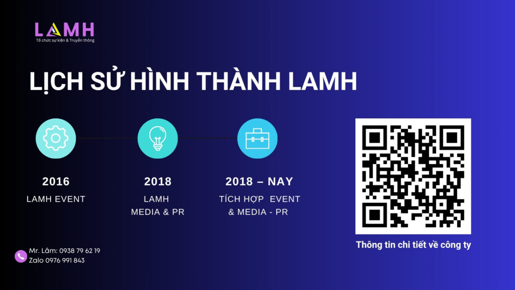 lịch sử hình thành LAMH EVENT & PR