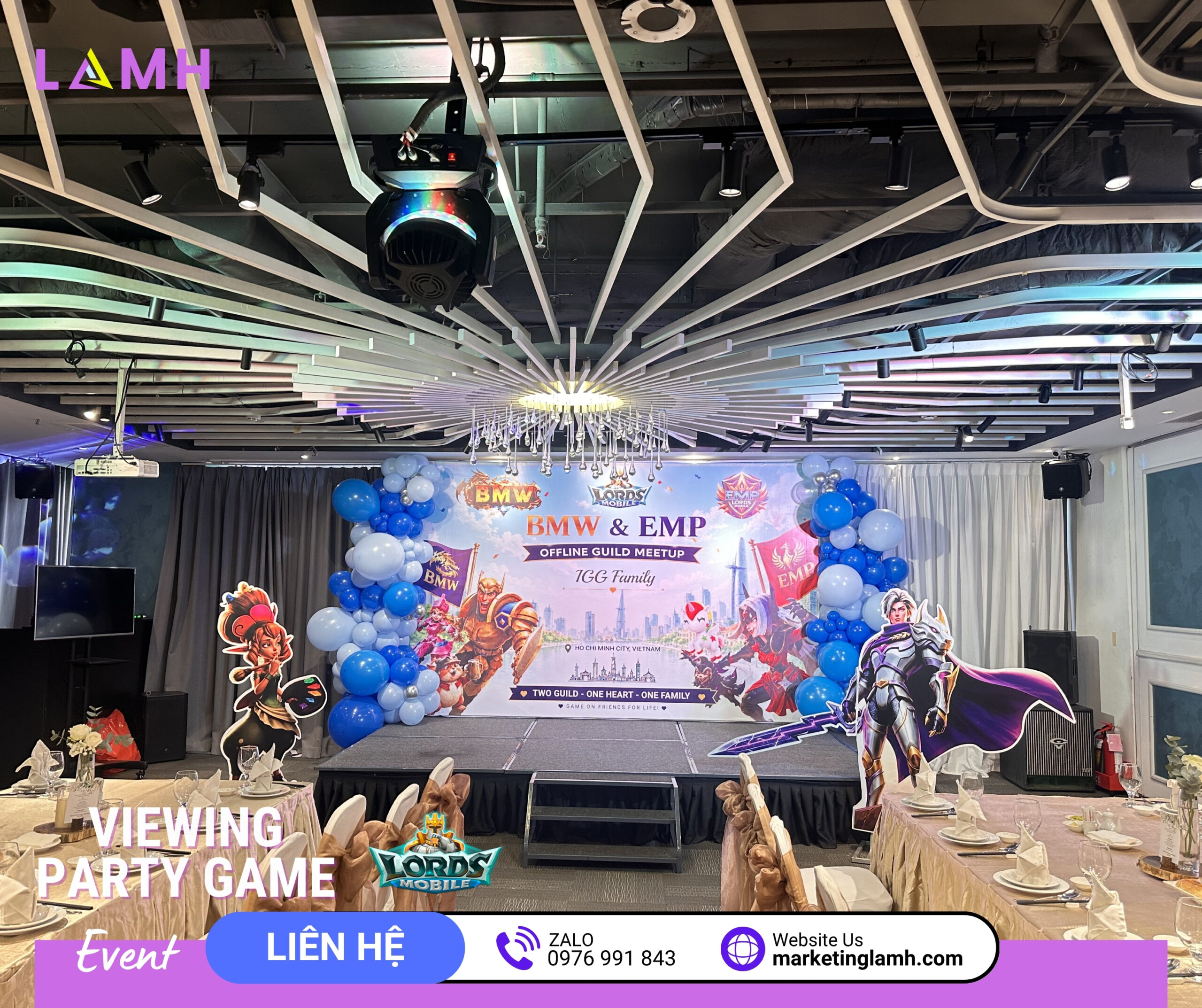 LAMH EVENT Tổ Chức Thành Công Viewing Party Lords Mobile – Đơn Vị Tổ Chức Sự Kiện Gaming & Esports Chuyên Nghiệp Tại TP.HCM, Bình Dương, Đồng Nai