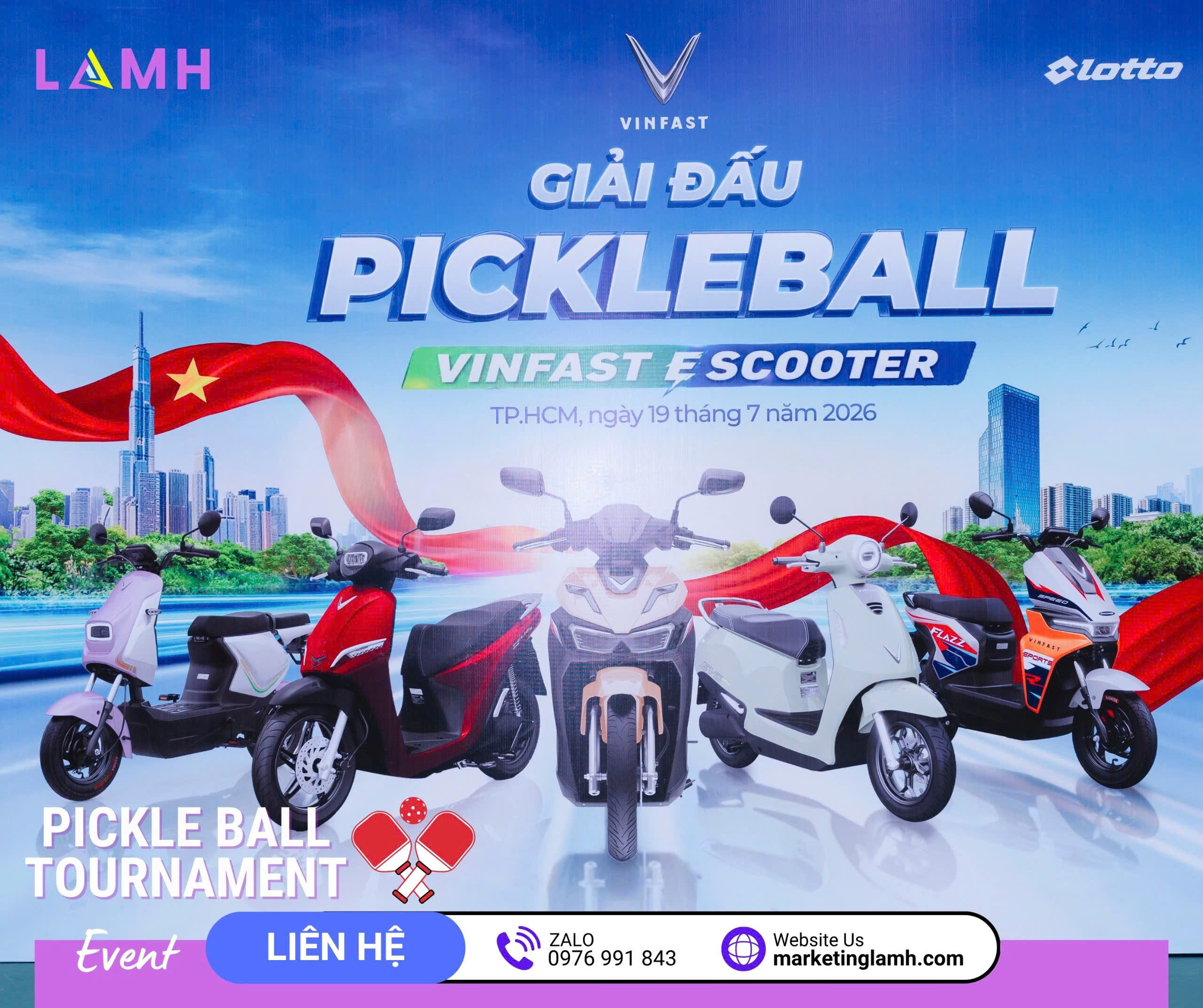 LAMH event tổ chức Giải đấu Pickleball HCM - Vinfast