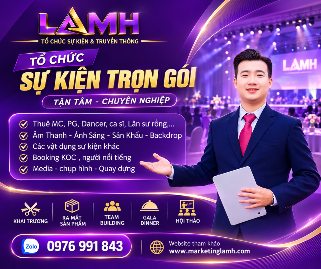 tổ chức sự kiện trọn gói HCM